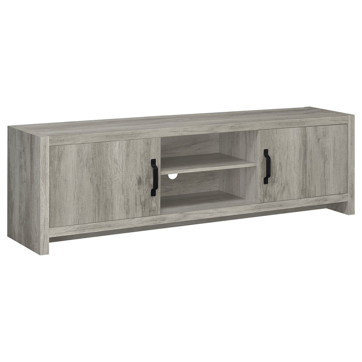 Hays 2-Door Tv Console Grey Driftwood