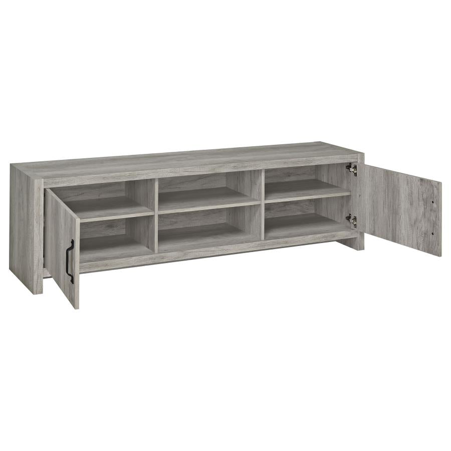 Hays 2-Door Tv Console Grey Driftwood