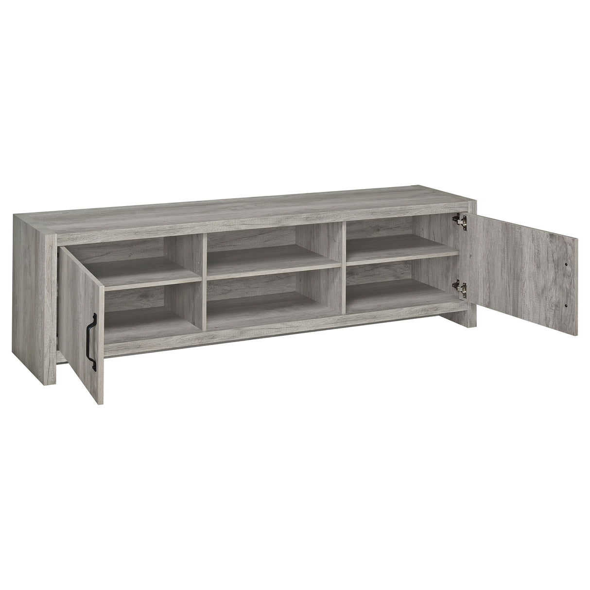 Hays 2-Door Tv Console Grey Driftwood