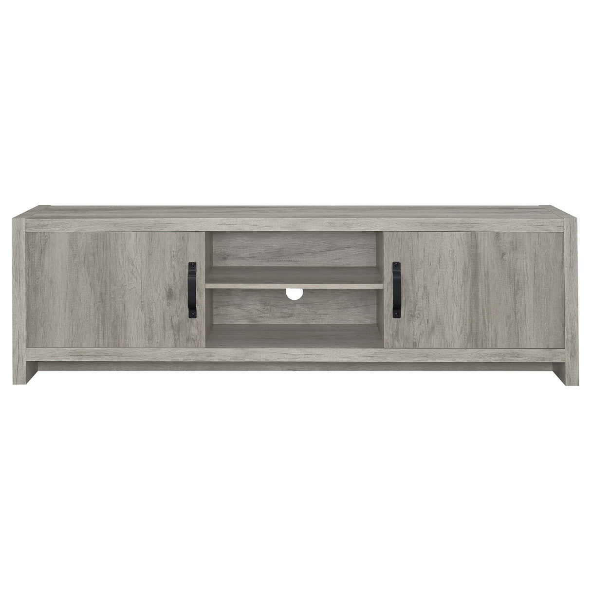 Hays 2-Door Tv Console Grey Driftwood