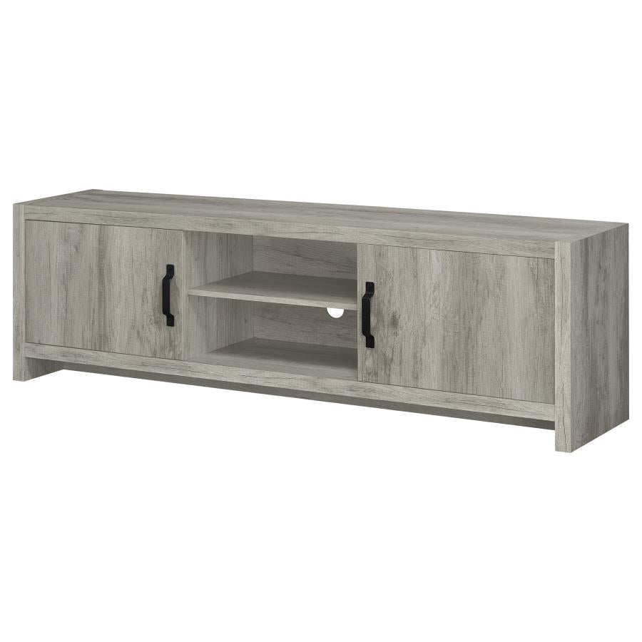 Hays 2-Door Tv Console Grey Driftwood