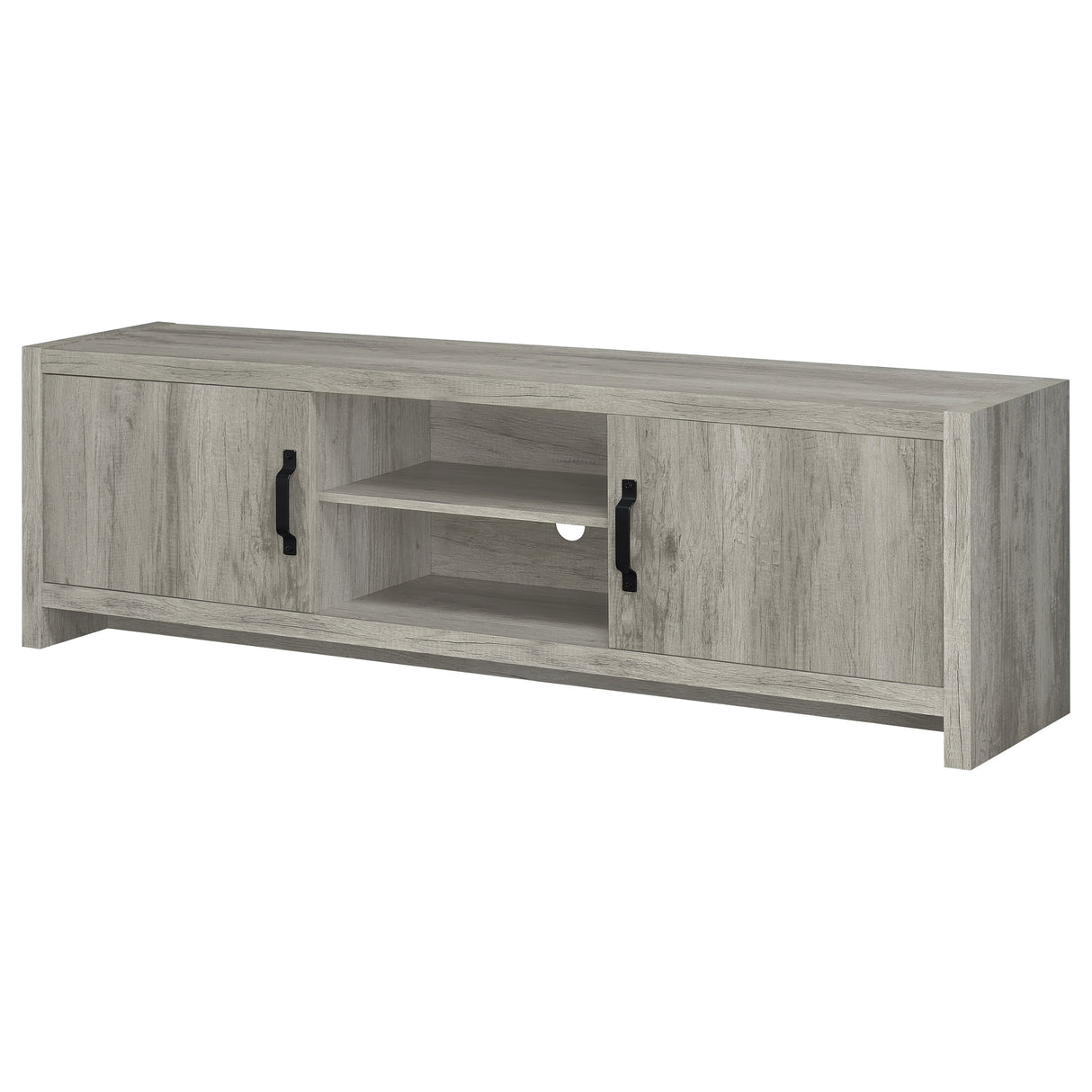 Hays 2-Door Tv Console Grey Driftwood