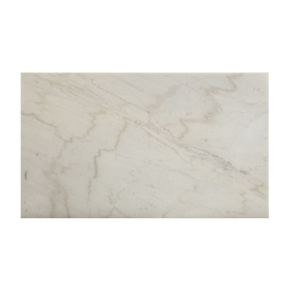 Merel White Marble Top & Gray Oak Finish Dining Table