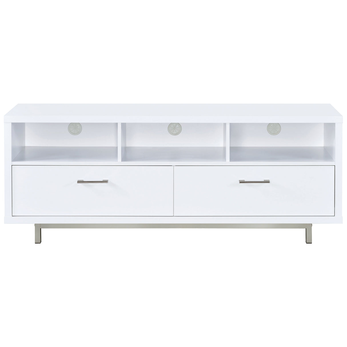 Casey 2-Drawer Rectangular Tv Console White