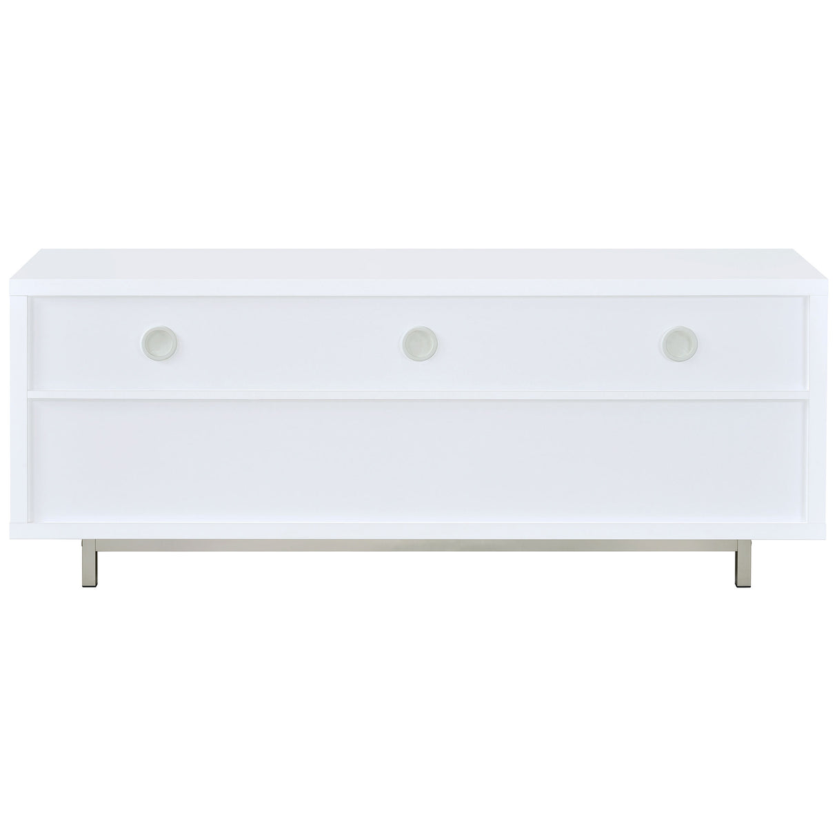Casey 2-Drawer Rectangular Tv Console White