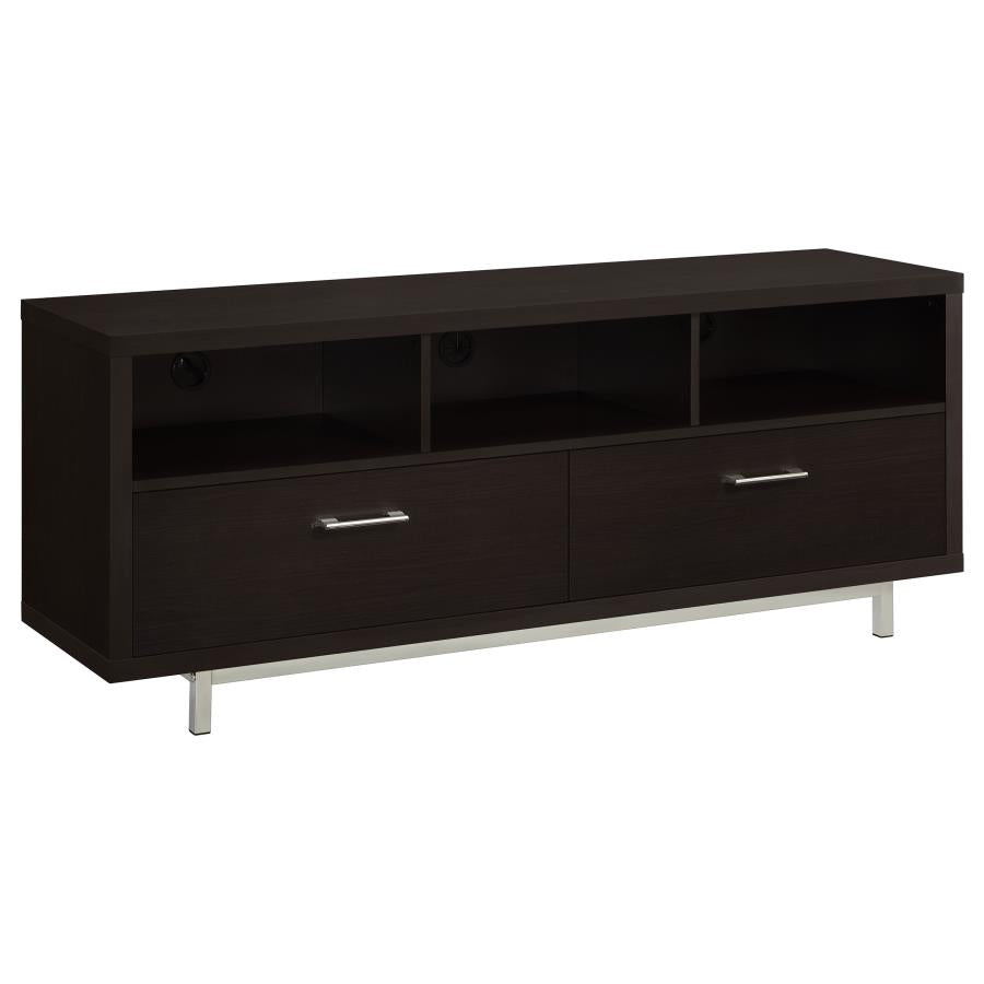 Casey 2-Drawer Rectangular Tv Console Cappuccino