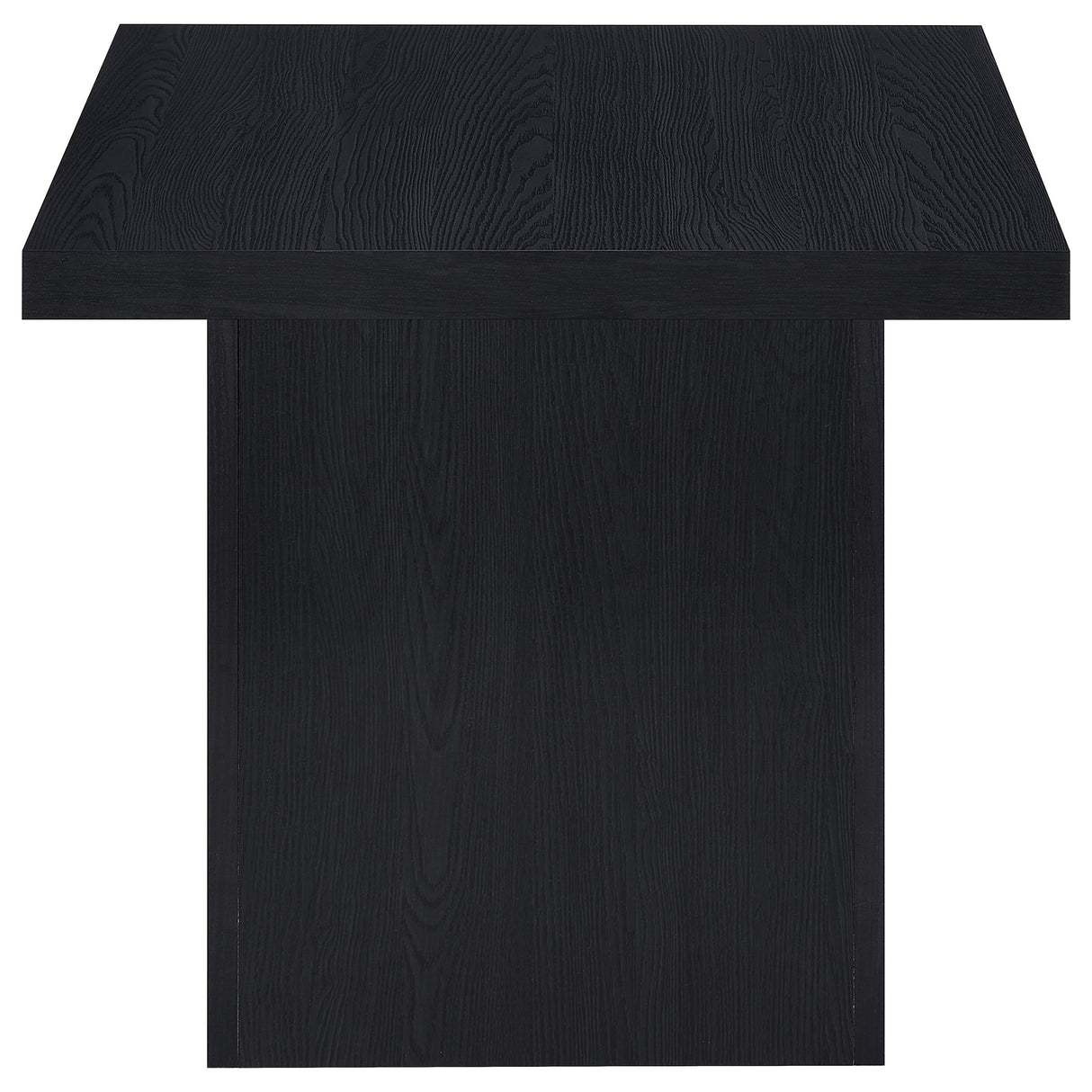 Max Square Engineered Laminate End Side Table Black