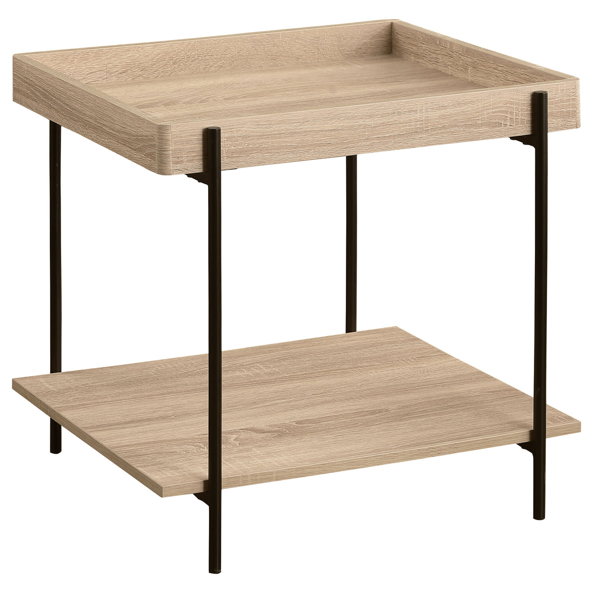 Fallon 2-piece Rectangular Coffee and End Table Set Natural