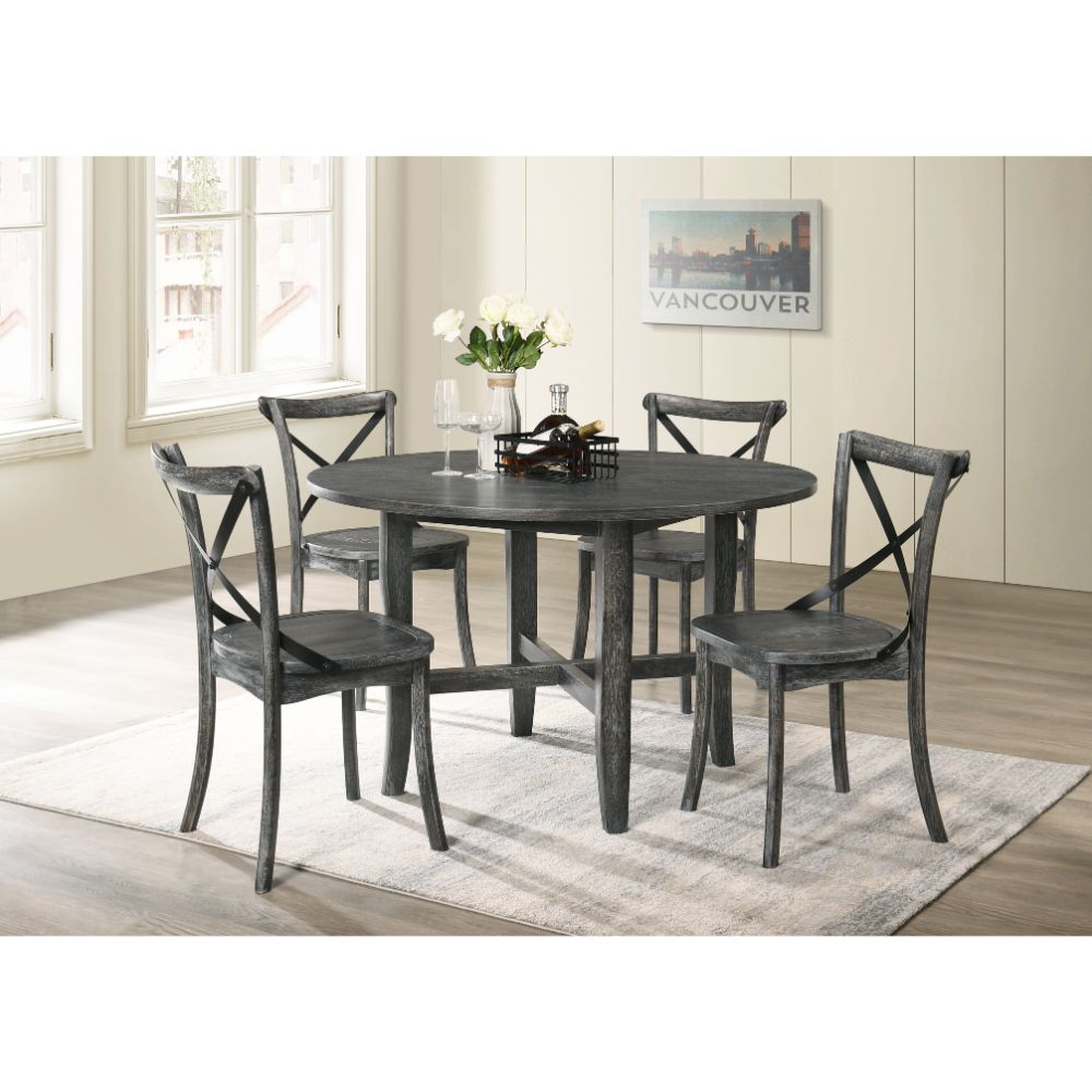 Kendric Rustic Gray Finish Dining Table