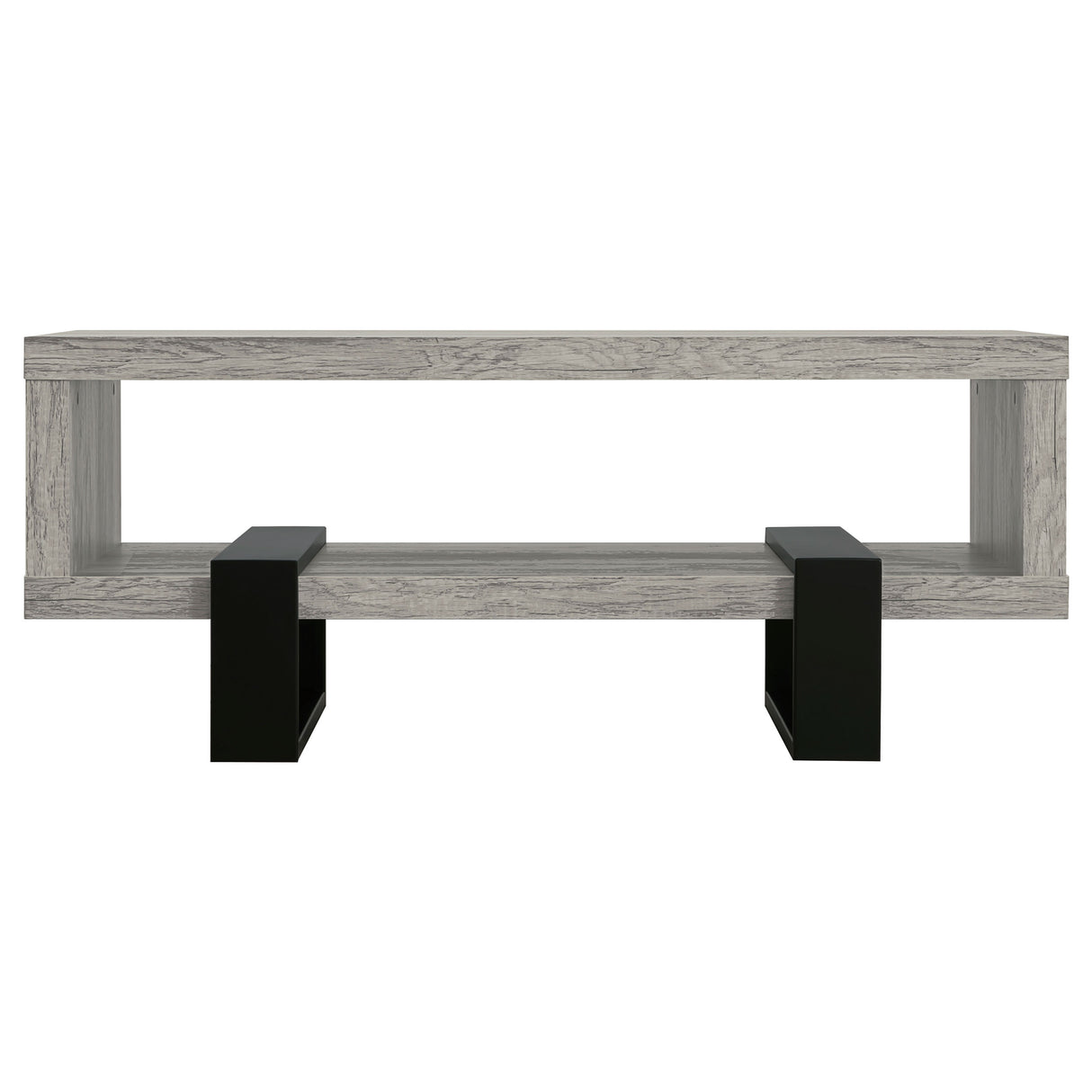 Dinard Coffee Table With Shelf Grey Driftwood