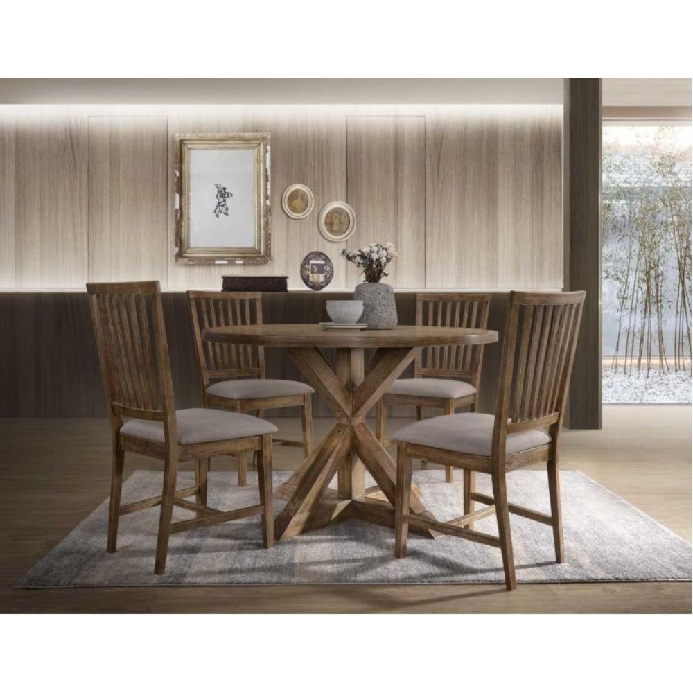 Wallace Weathered Oak Finish Ii Dining Table