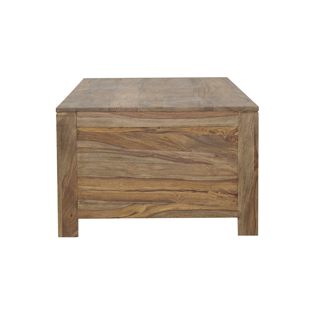 Esther 6-Drawer Storage Coffee Table Natural Sheesham