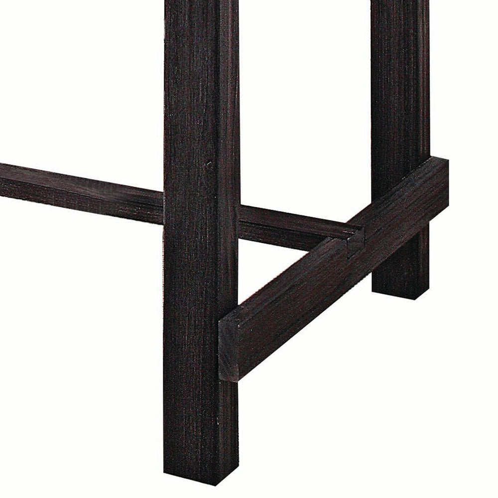 Yelena Marble Top & Weathered Espresso Finish Counter Height Table