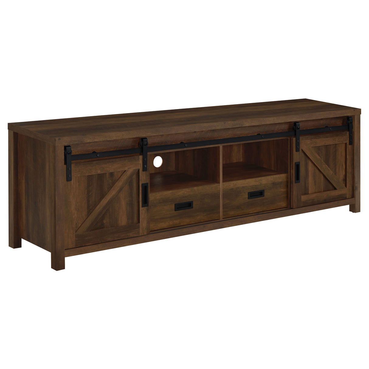 Madra Rectangular Tv Console With 2 Sliding Doors