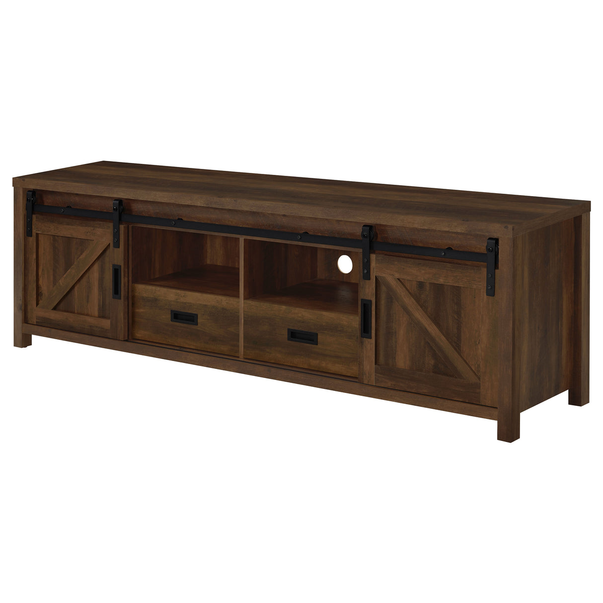 Madra Rectangular Tv Console With 2 Sliding Doors