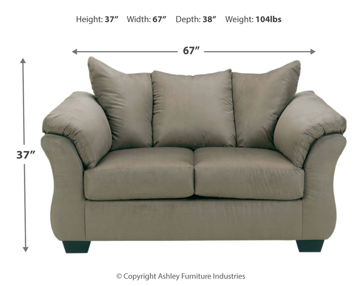 Darcy Cobblestone Loveseat