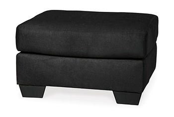 Darcy Black Ottoman