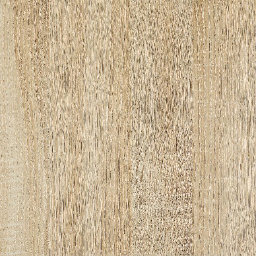 Pala Rectangular End Table With Sled Base White High Gloss And Natural