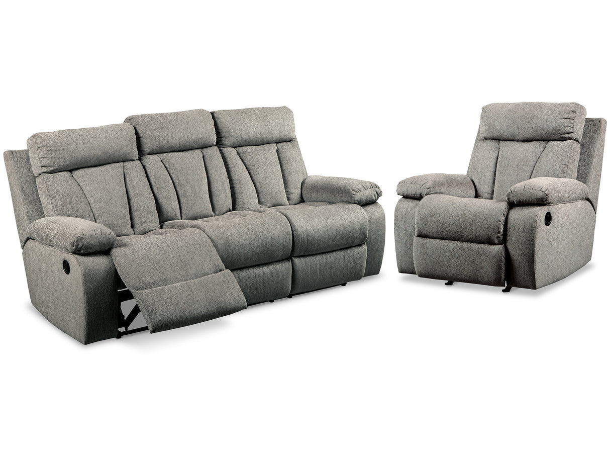 Mitchiner Fog Reclining Sofa With Recliner