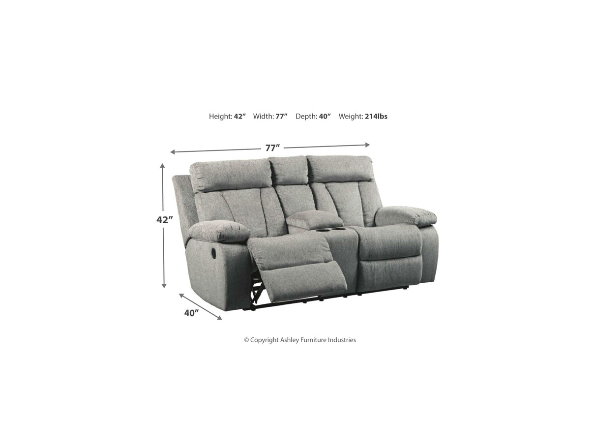 Mitchiner Fog Reclining Loveseat And Recliner