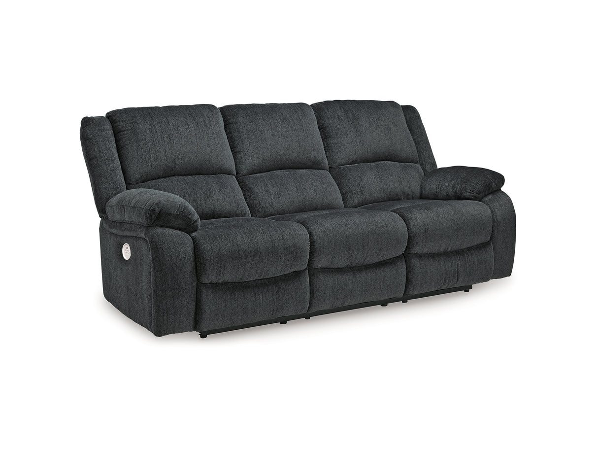 Draycoll Slate Power Reclining Sofa And Loveseat