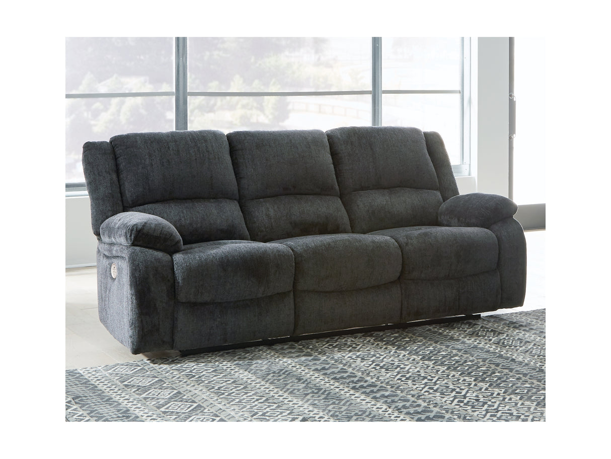 Draycoll Slate Power Reclining Sofa And Loveseat