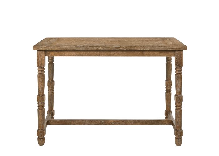 Farsiris Weathered Oak Finish Counter Height Table