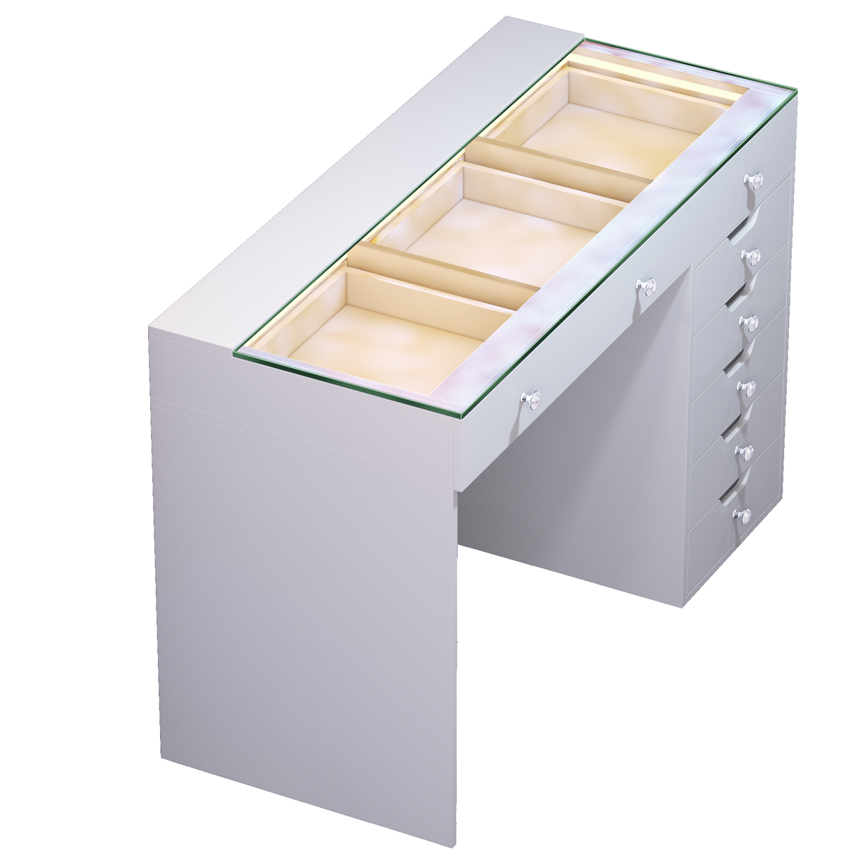 Diana Vanity Desk - 8 Storage Drawers