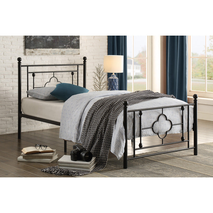 Morris Black Twin Metal Platform Bed
