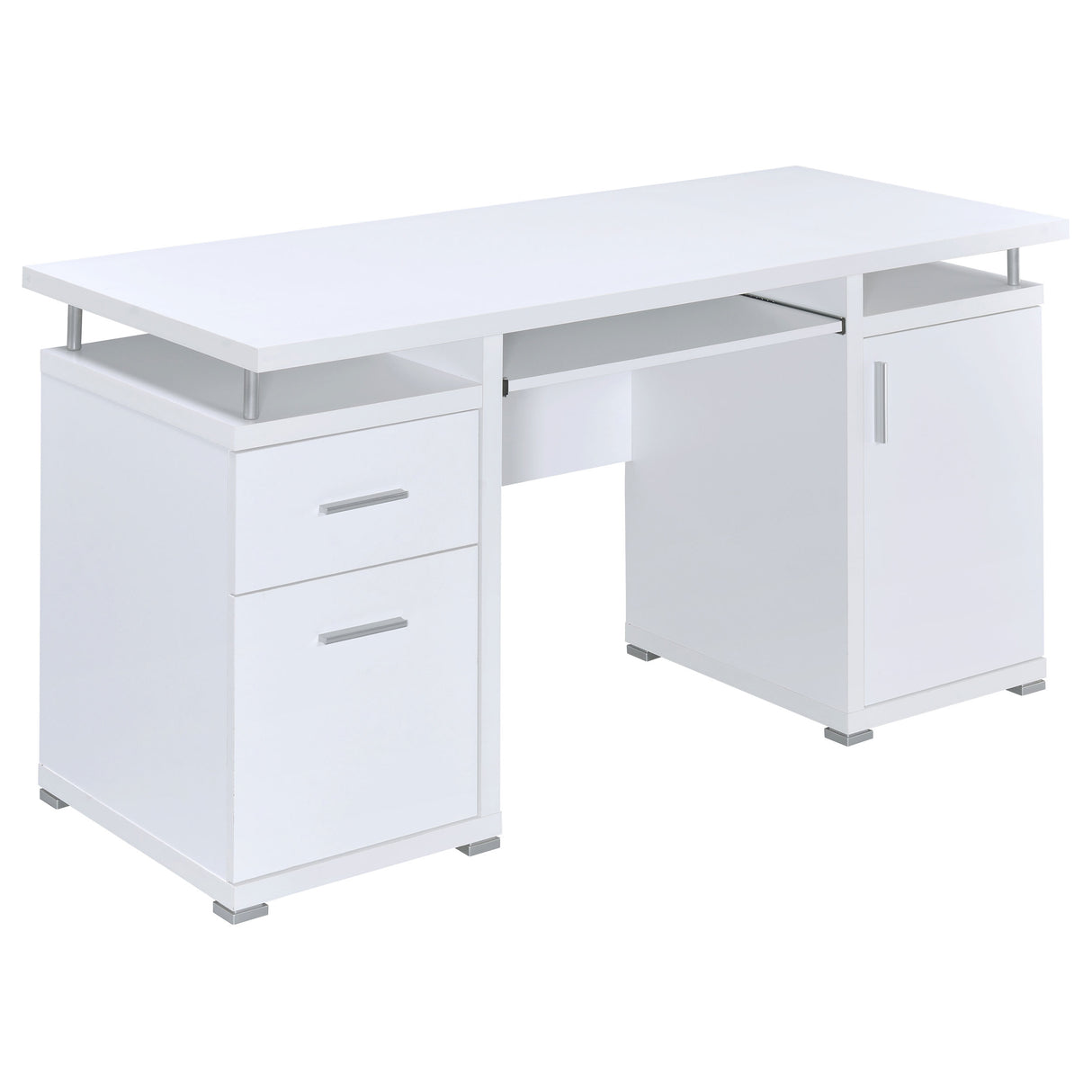 Tracy 2-Drawer Computer Desk White
