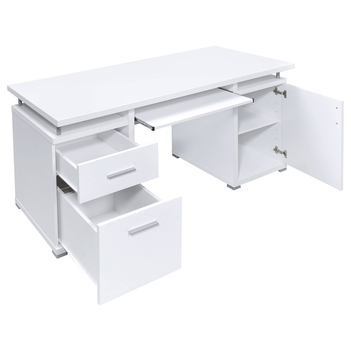 Tracy 2-Drawer Computer Desk White