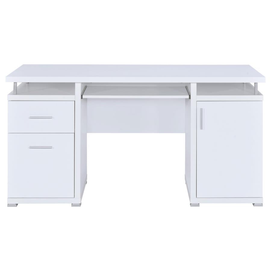 Tracy 2-Drawer Computer Desk White