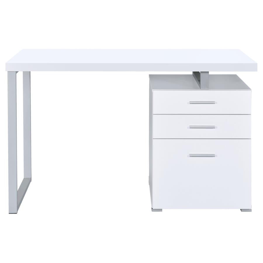 Brennan 3-Drawer Office Desk White
