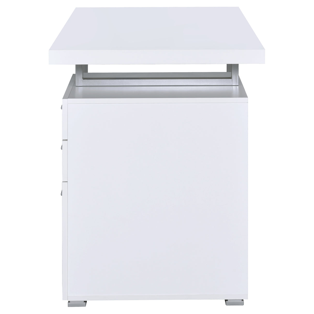Brennan 3-Drawer Office Desk White