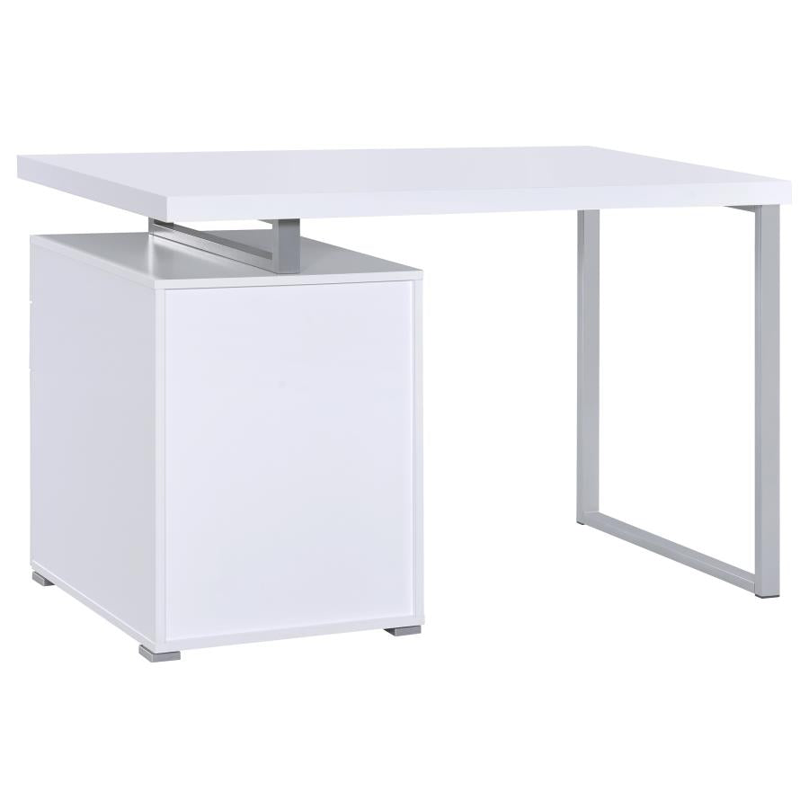 Brennan 3-Drawer Office Desk White