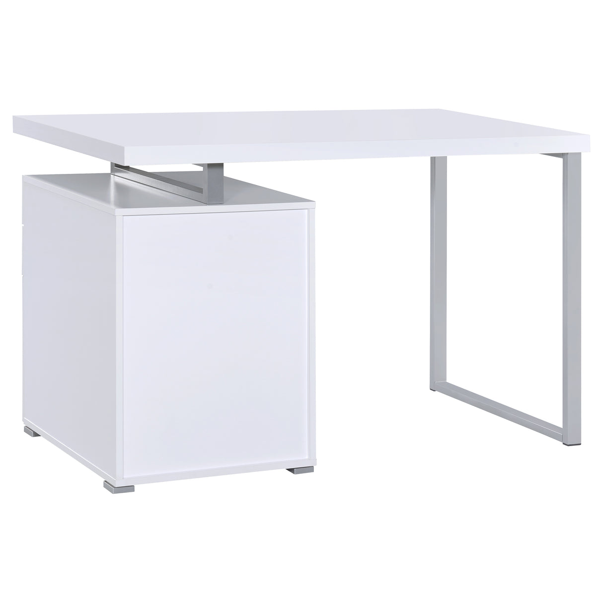 Brennan 3-Drawer Office Desk White