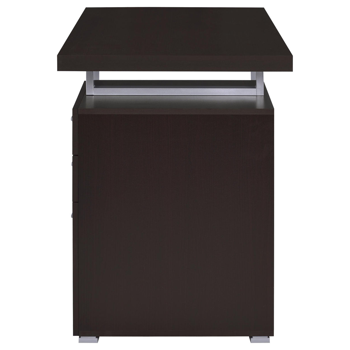 Brennan 3-Drawer Office Desk Cappuccino