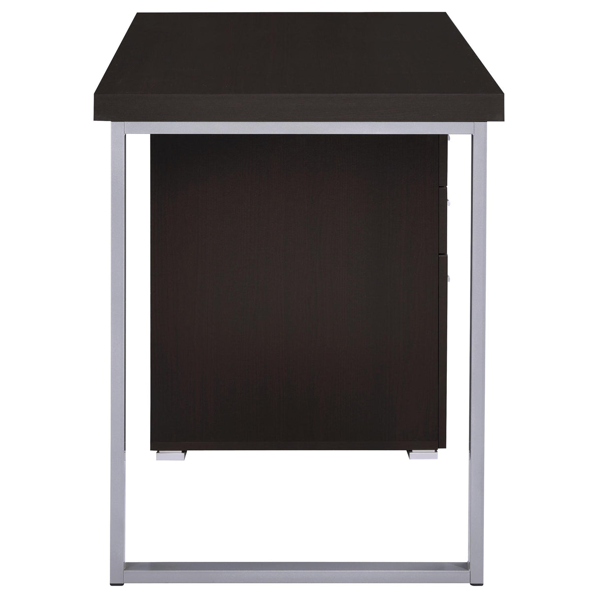 Brennan 3-Drawer Office Desk Cappuccino