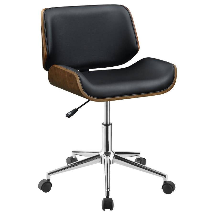 Addington Adjustable Height Office Chair Black And Chrome
