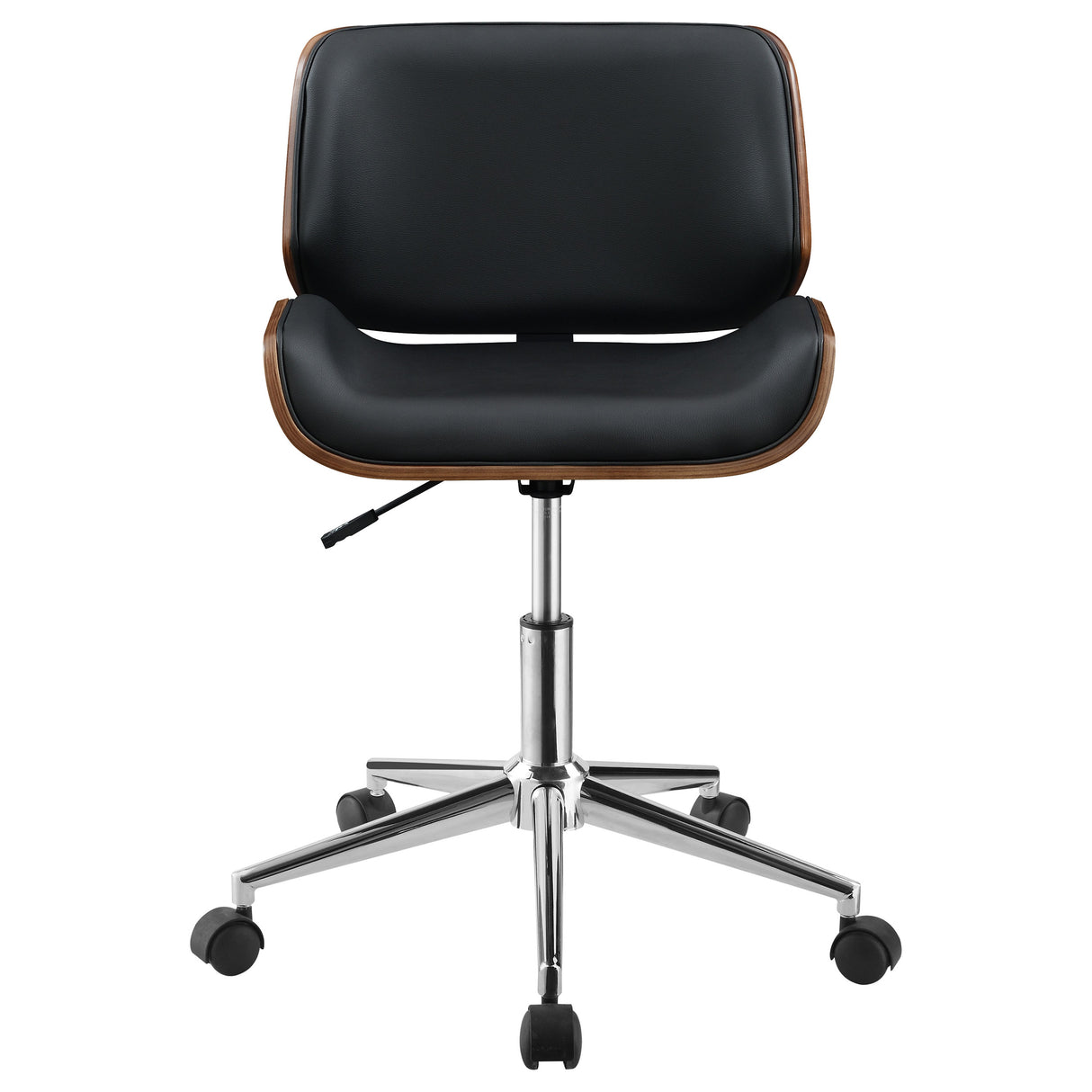 Addington Adjustable Height Office Chair Black And Chrome