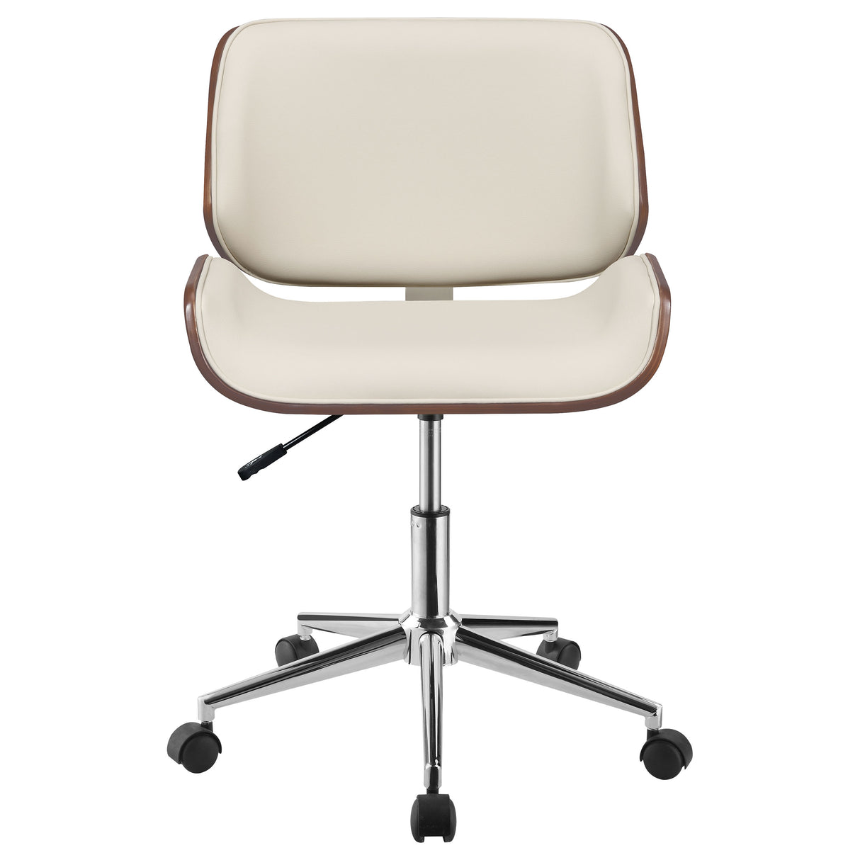 Addington Adjustable Height Office Chair Ecru And Chrome