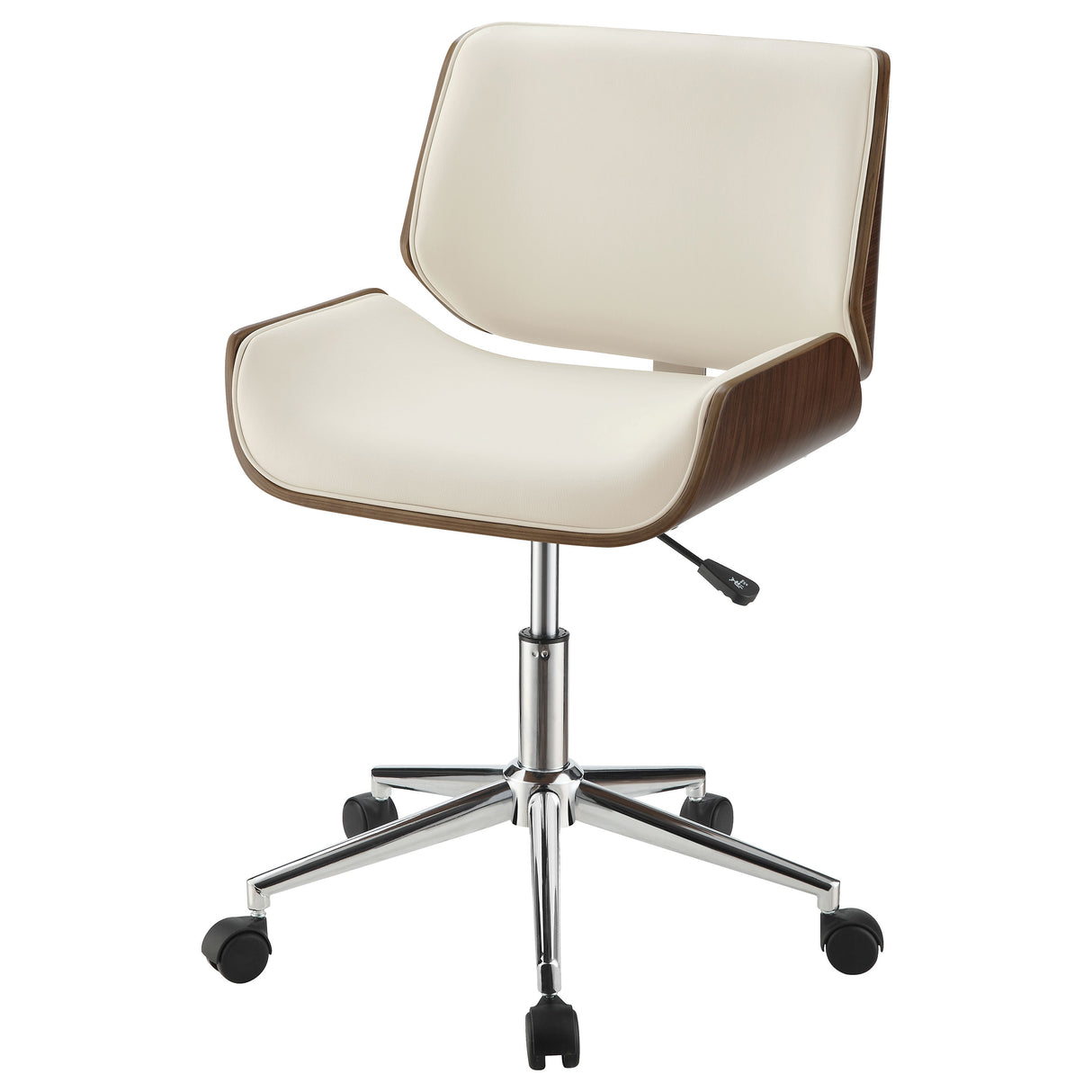 Addington Adjustable Height Office Chair Ecru And Chrome