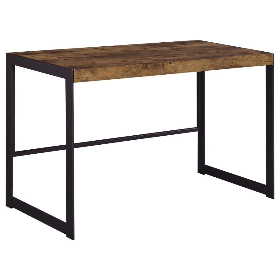Estrella Writing Desk Antique Nutmeg And Gunmetal