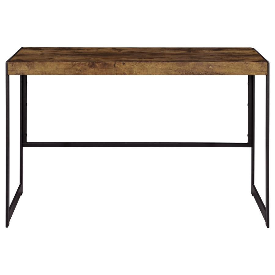 Estrella Writing Desk Antique Nutmeg And Gunmetal