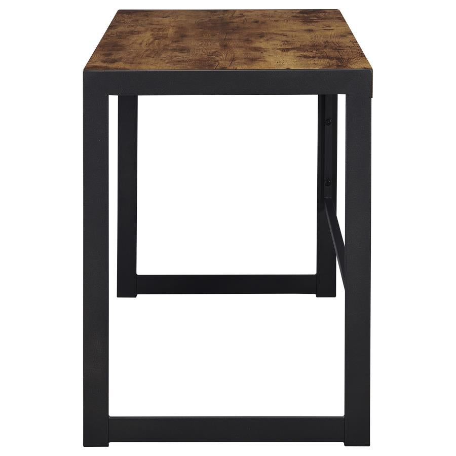 Estrella Writing Desk Antique Nutmeg And Gunmetal