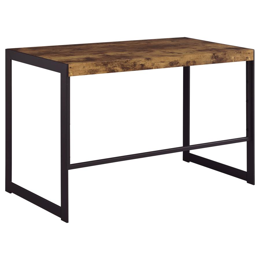 Estrella Writing Desk Antique Nutmeg And Gunmetal