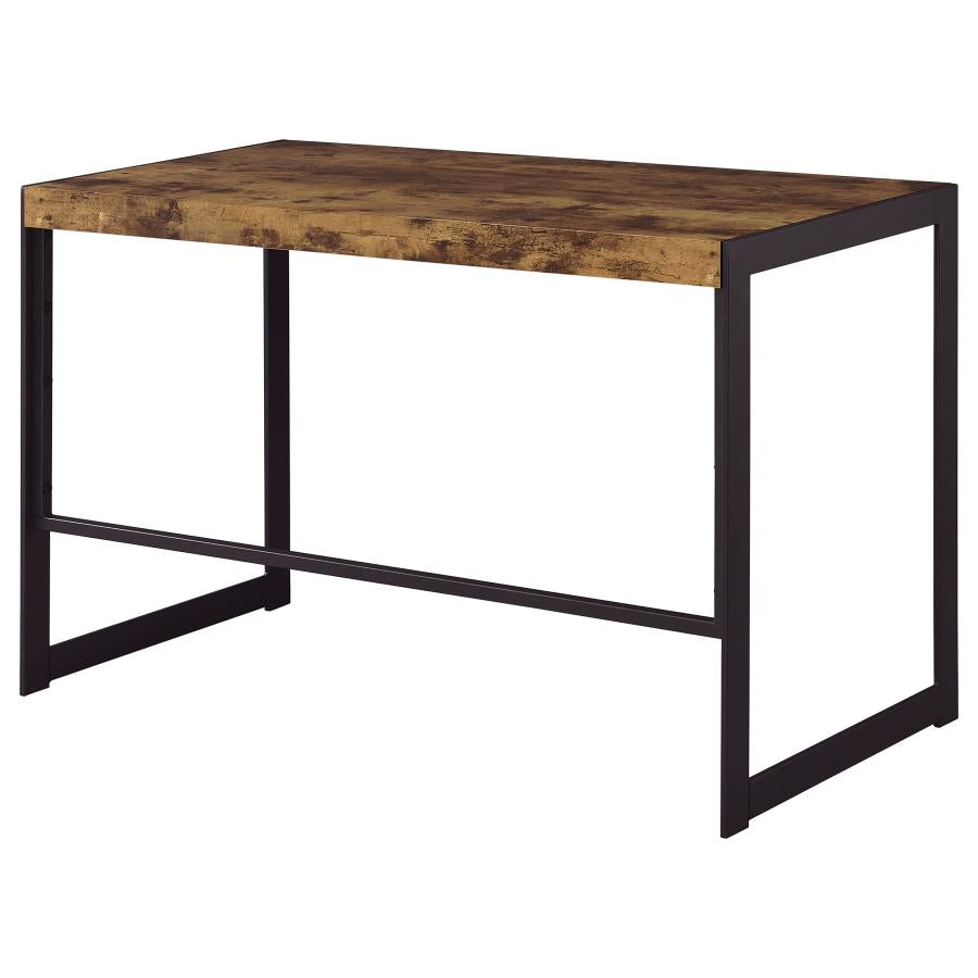 Estrella Writing Desk Antique Nutmeg And Gunmetal