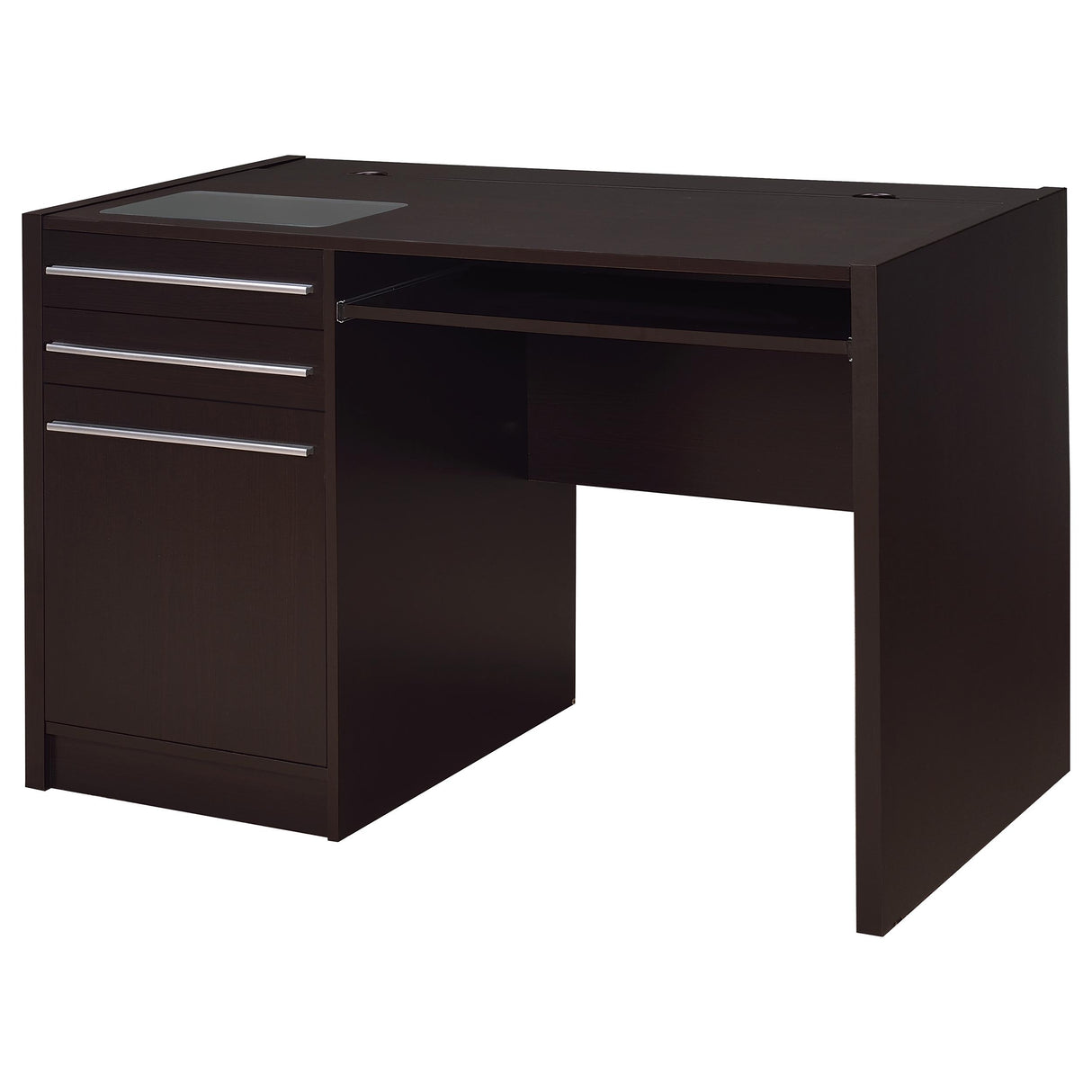Halston Rectangular Connect-It Office Desk Cappuccino