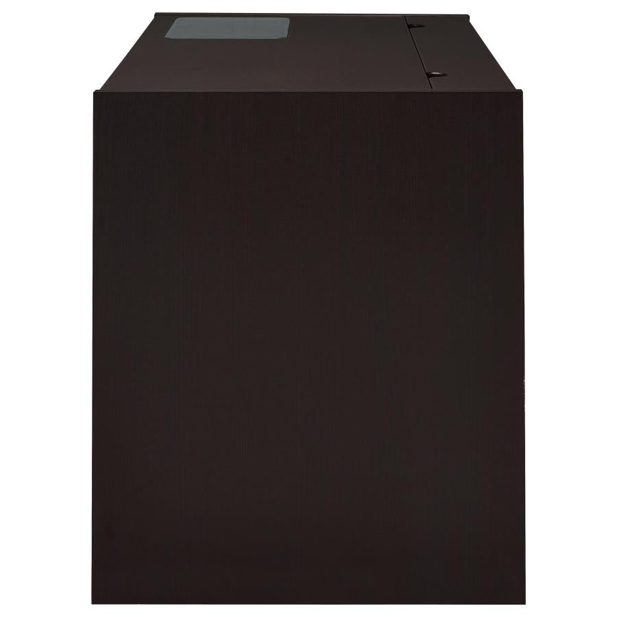 Halston Rectangular Connect-It Office Desk Cappuccino