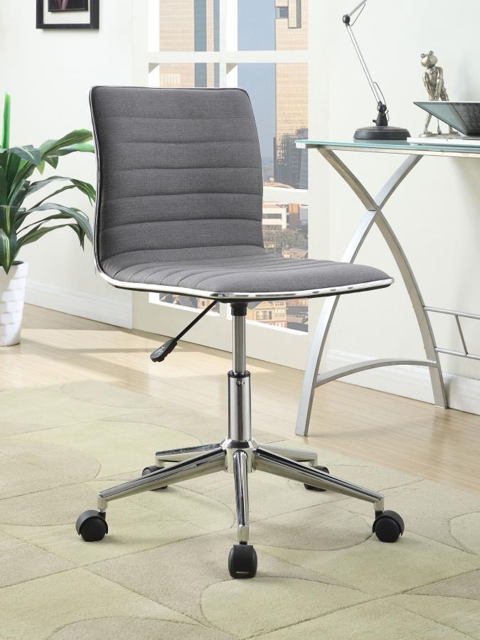 Chryses Adjustable Height Office Chair Grey And Chrome
